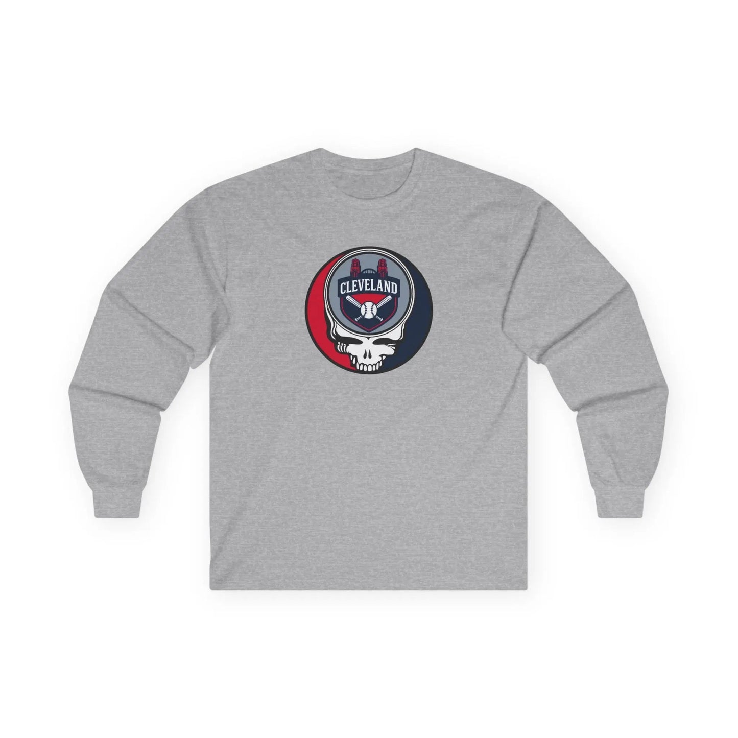 Ultra-Cotton Classic Stealie Long Sleeve Tee Cleveland Baseball Edition MLB