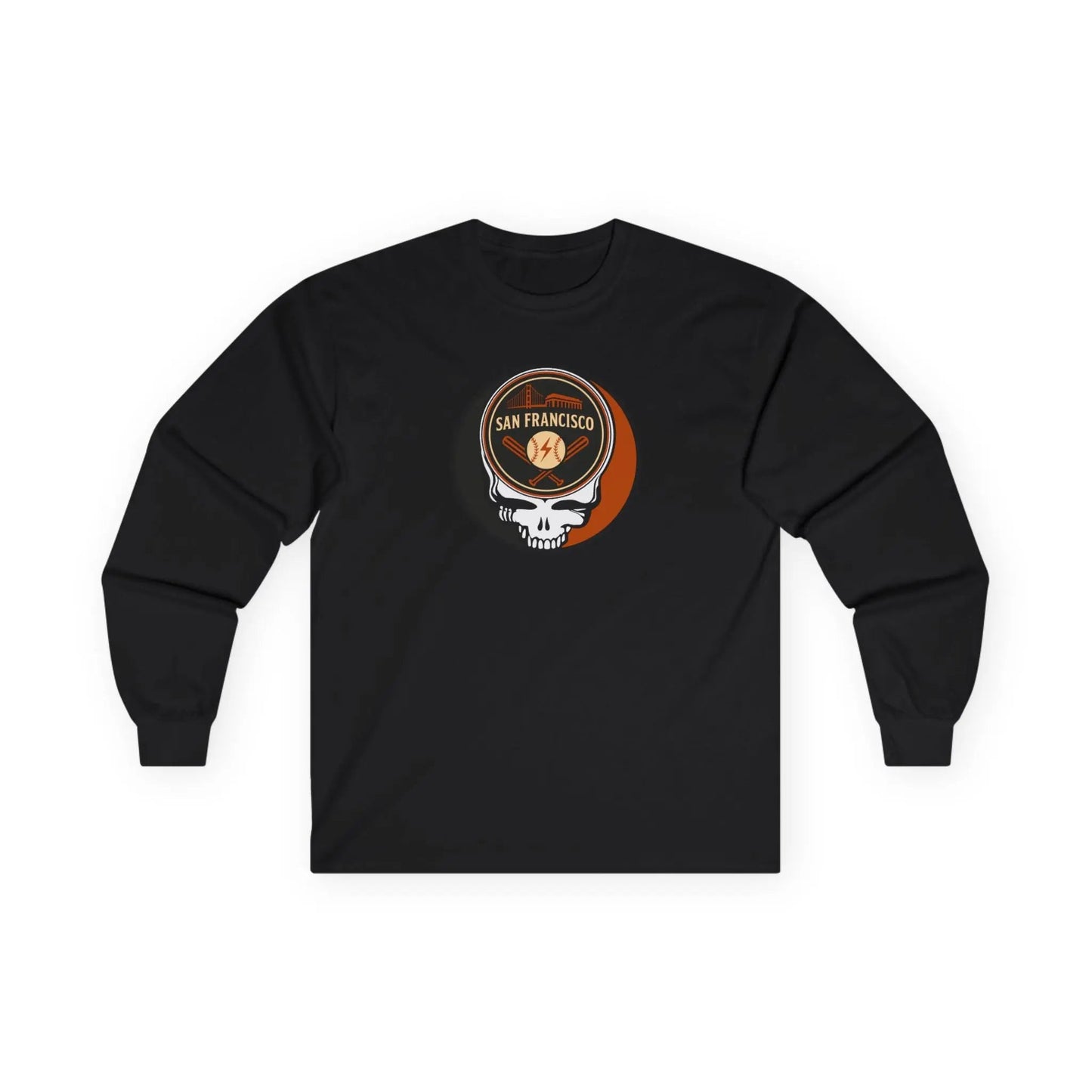 San Francisco Baseball Edition Classic Stealie Long Sleeve Tee Ultra Cotton MLB