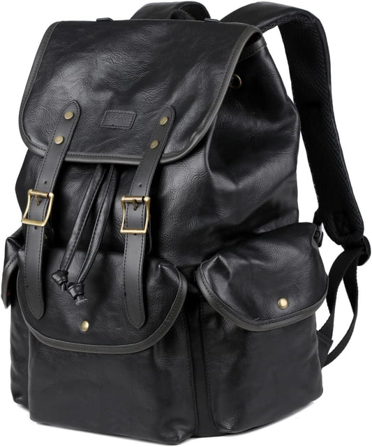Vegan Leather 15.6″ Laptop Backpack FR Fashion Co.