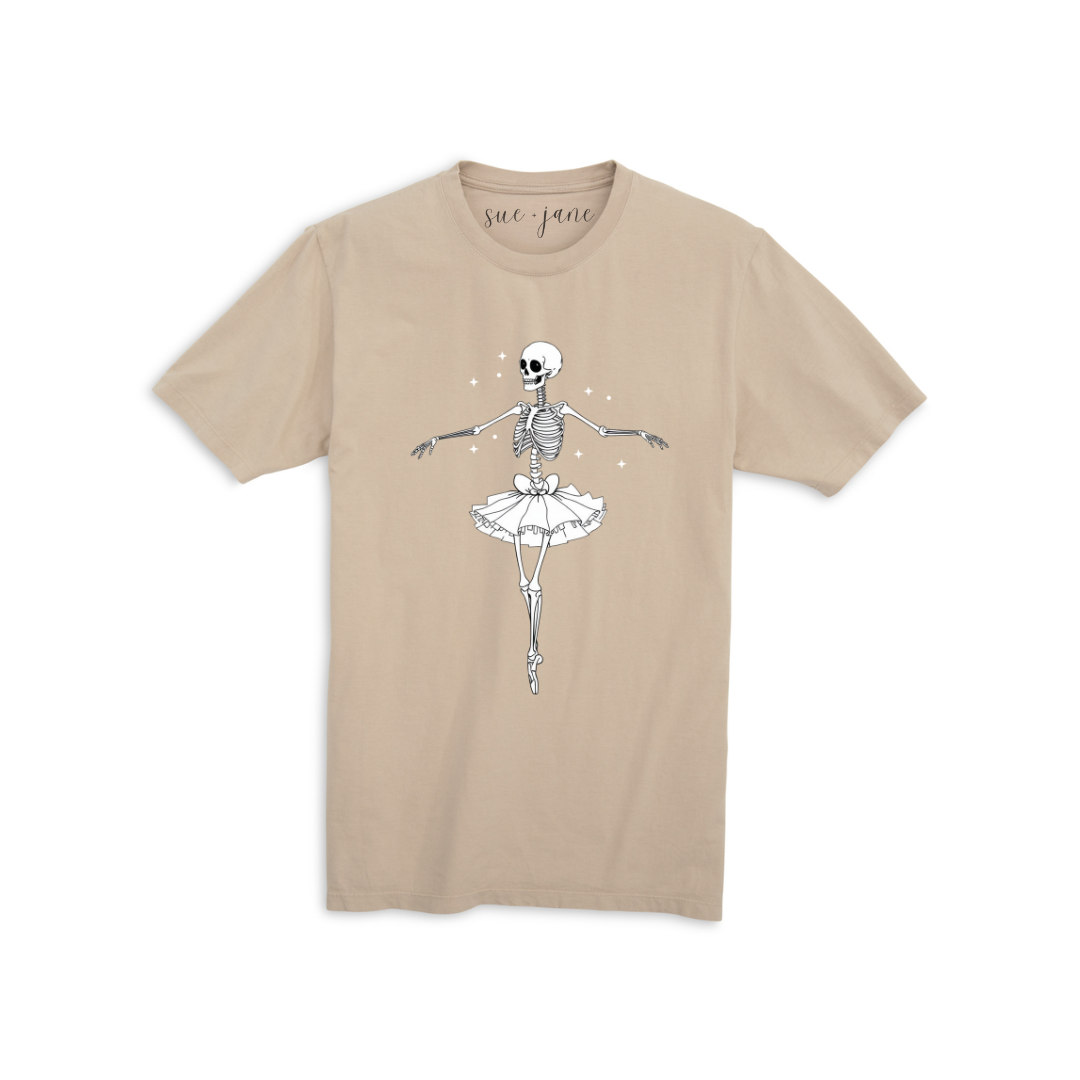 Ballerina Skeleton Organic Cotton Tee
