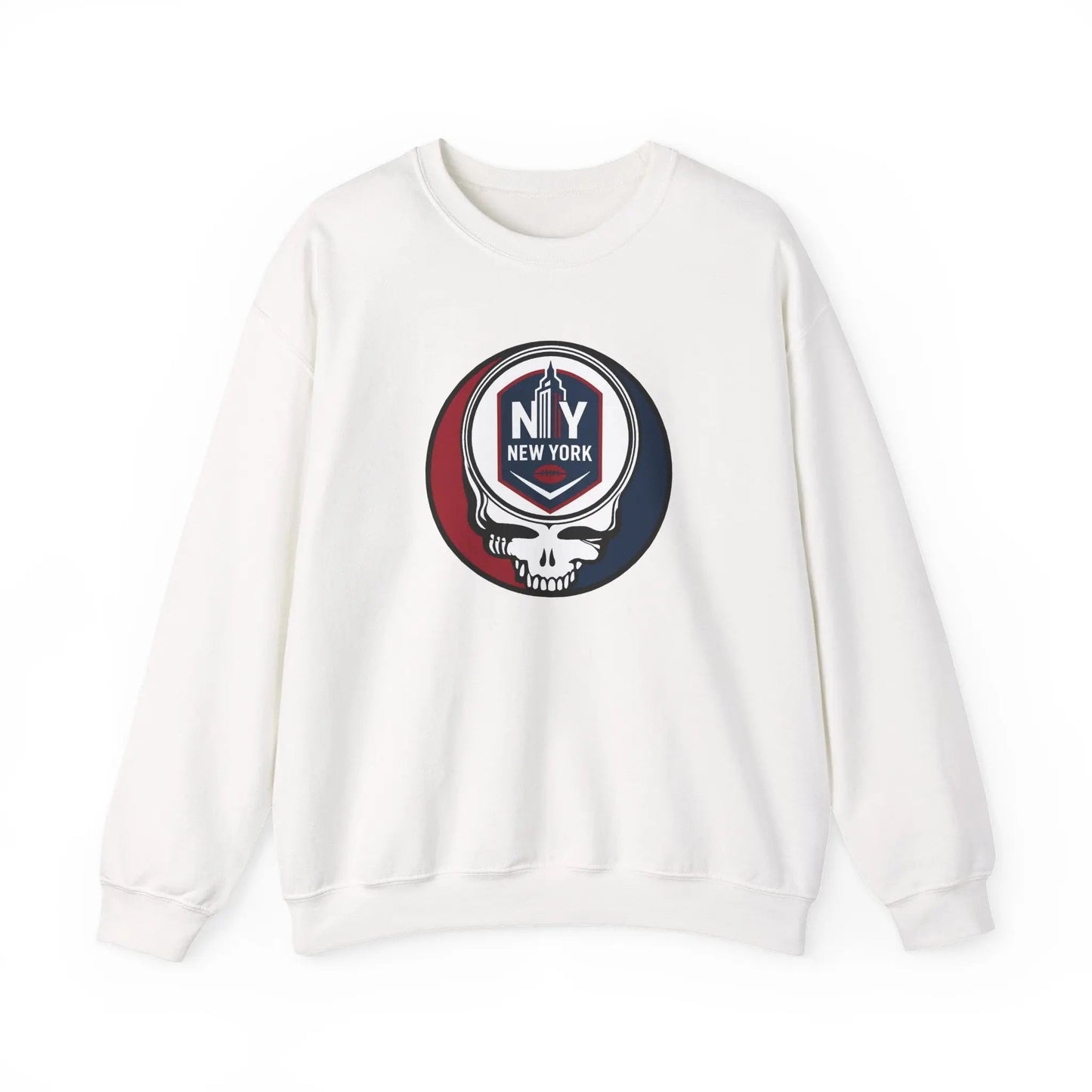 New York Giants Grateful Dead Stealie Crewneck Sweatshirt Medium-Heavy Blend NFL