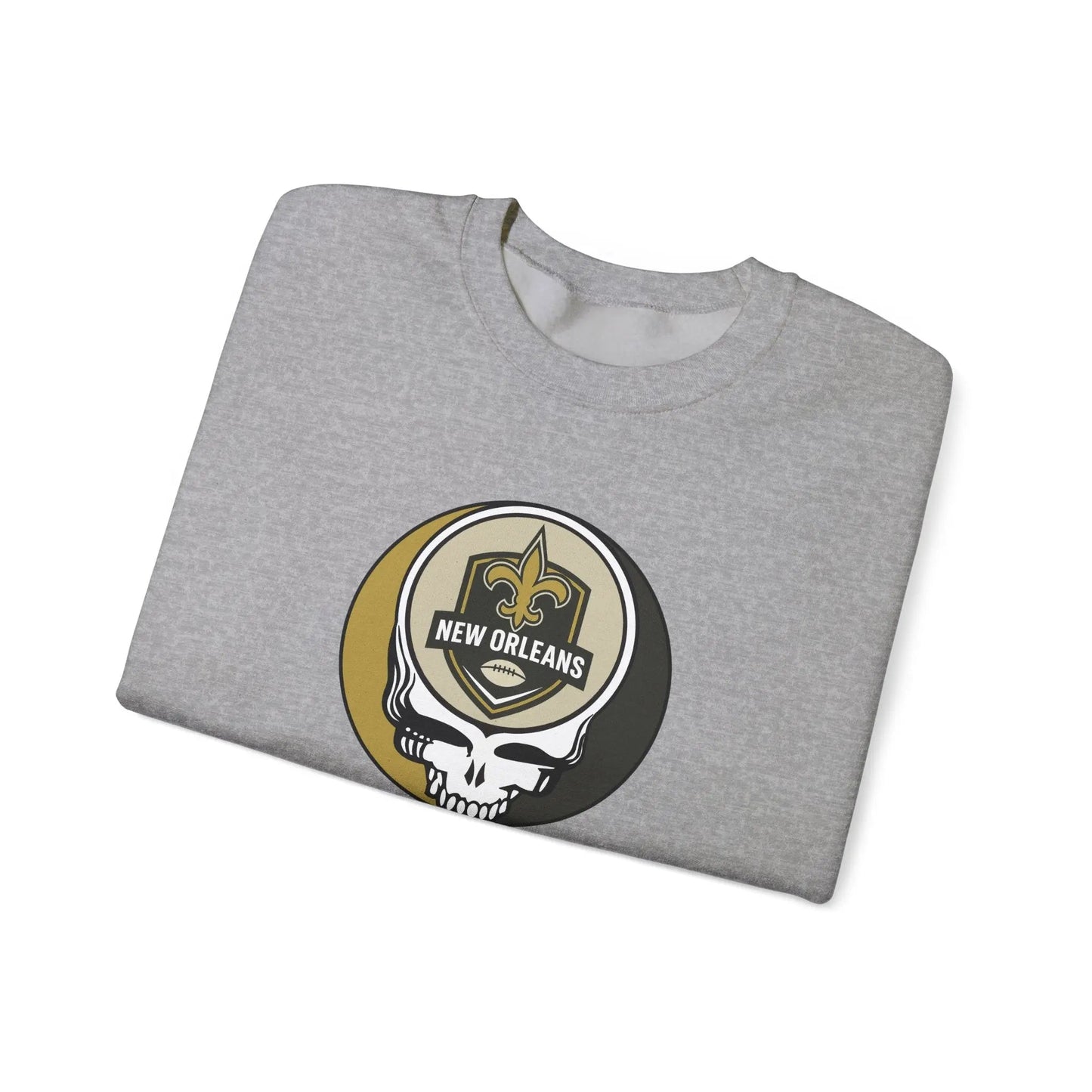 New Orleans Saints Grateful Dead Stealie Crewneck Sweatshirt Heavy Blend