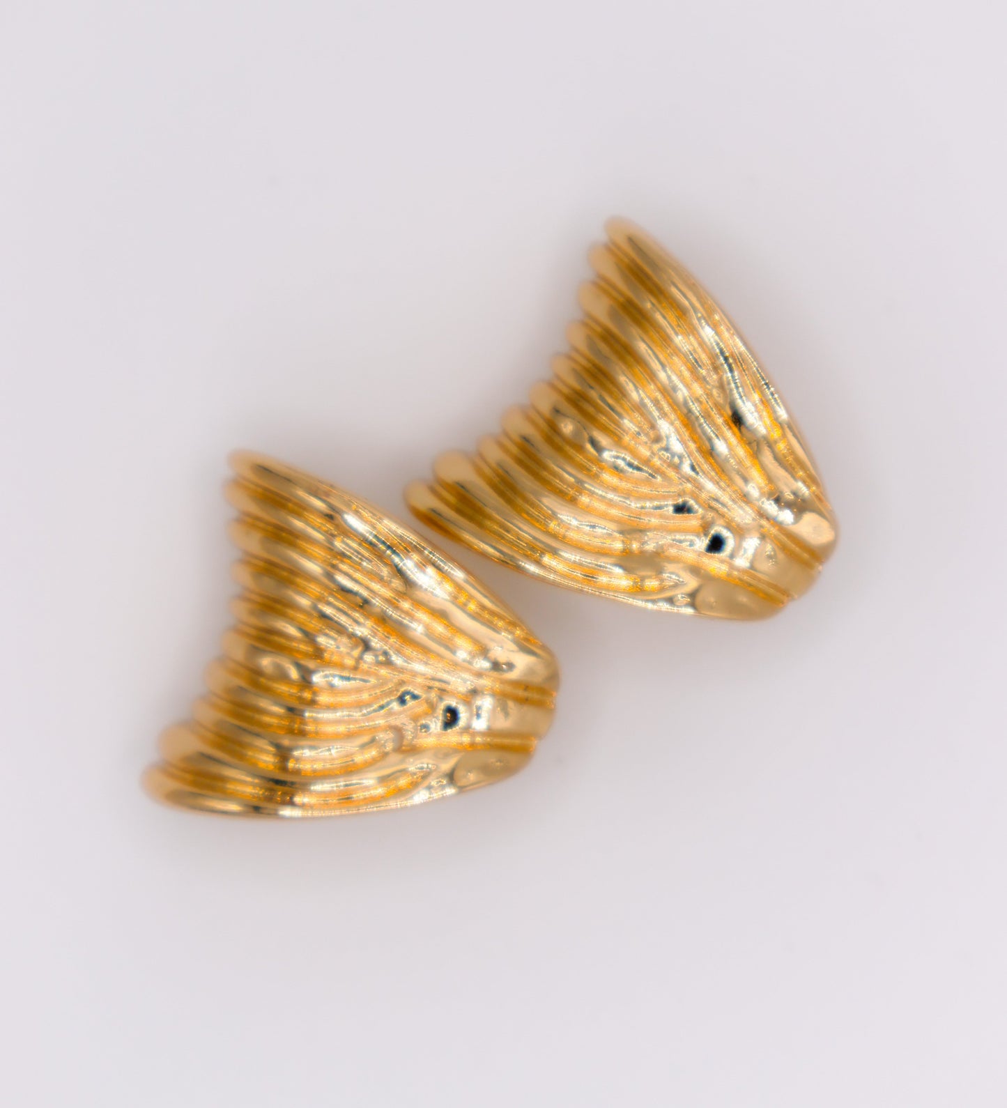 Golden Halo Luxury Gold Statement Earrings Le Reussi
