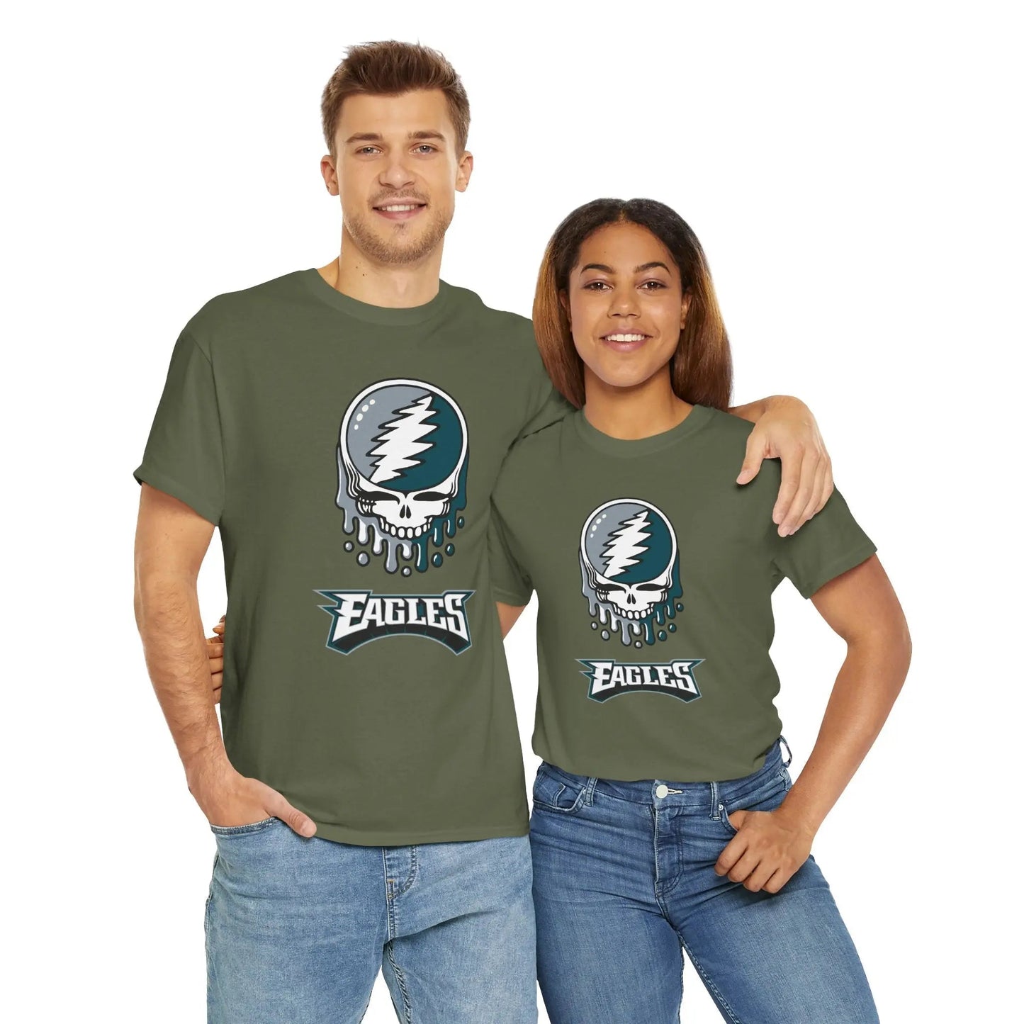 Philadelphia Eagles Steal Your Face T-Shirt Grateful Dead The Gridiron Collection