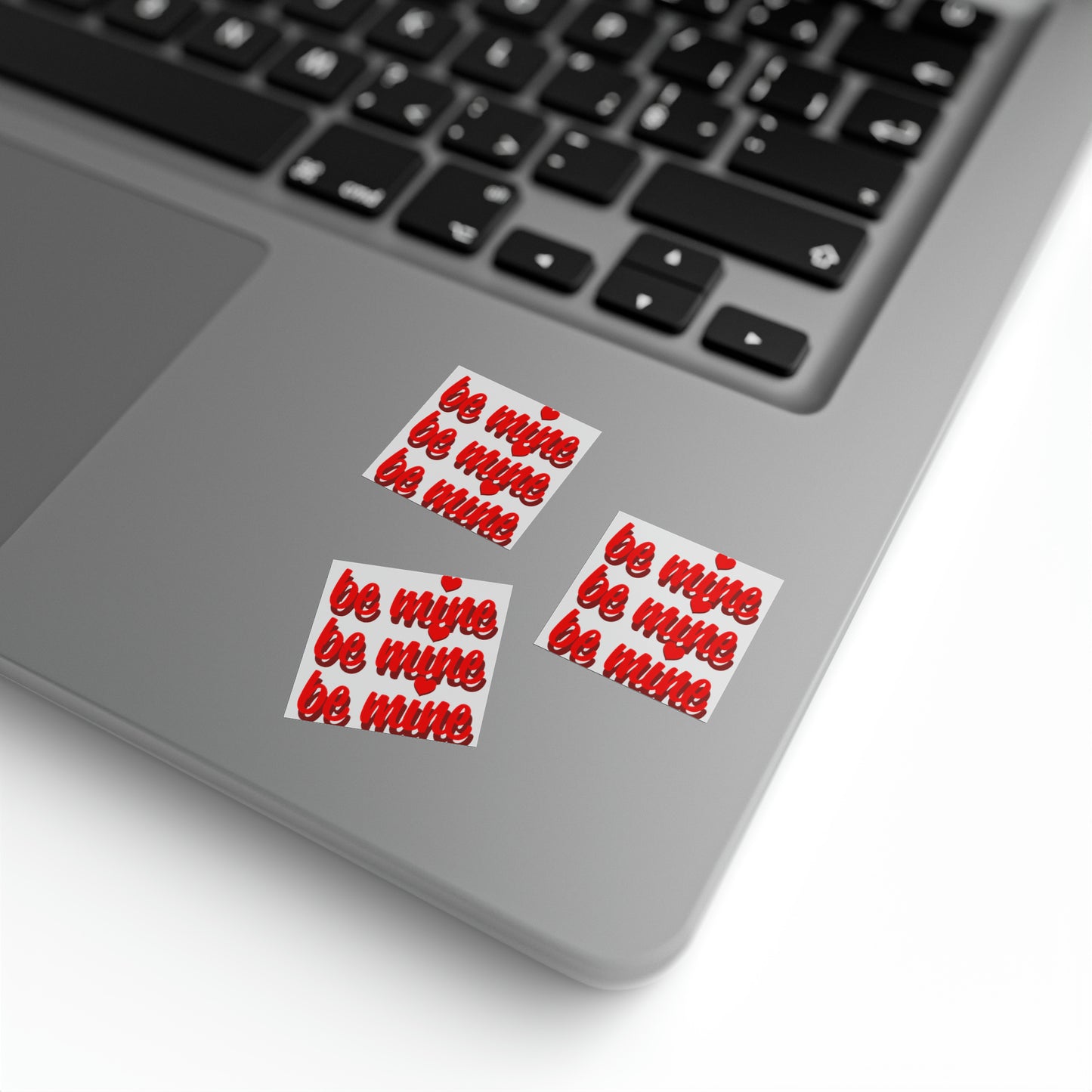 Valentine's day Be mine Square Sticker Label Roll
