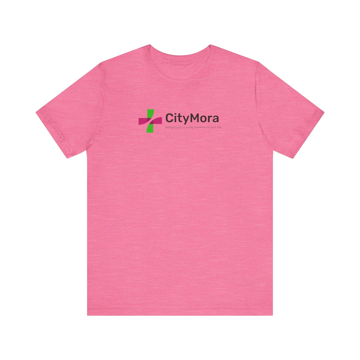 Casual Unisex Tee - 'CityMora' Motivational Short Sleeve Shirt