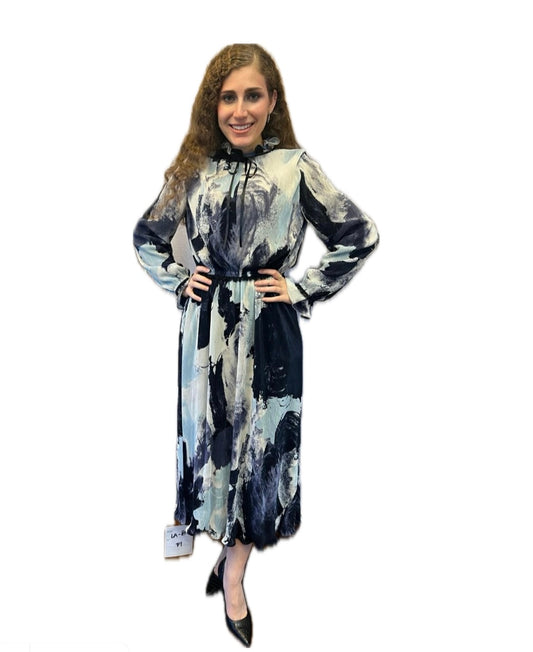 Multi-Color Pleated Dress