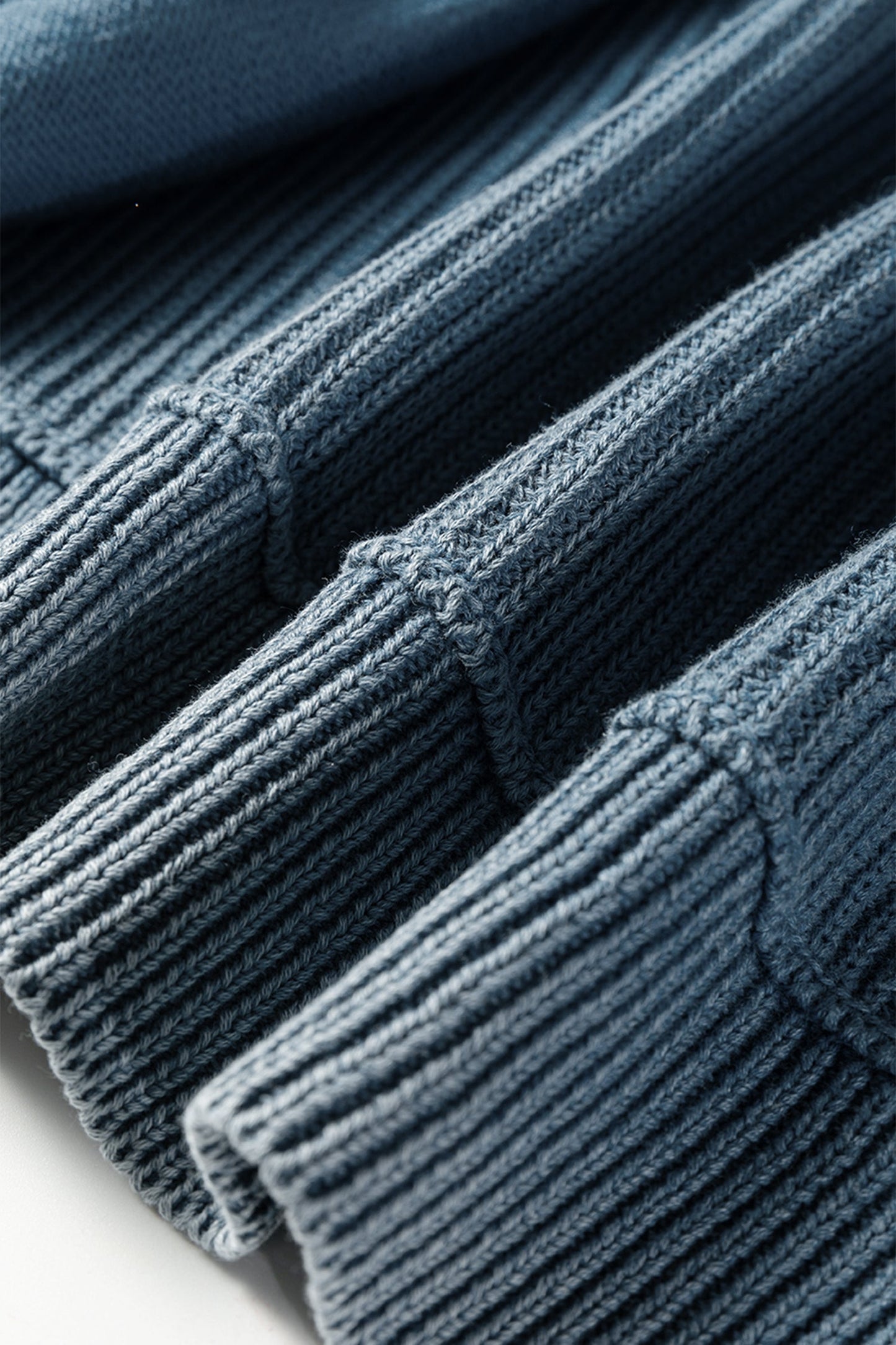 Chestnut Mineral Wash Knit Open Sweater Cardigan