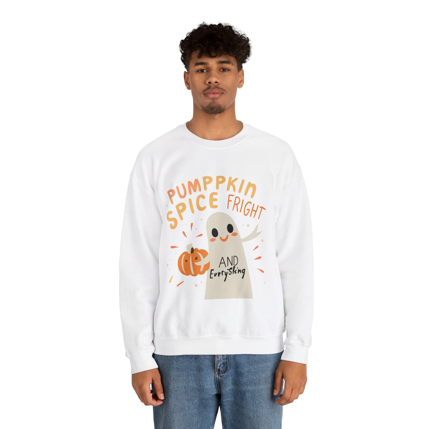 Pumppkin Spice Fright Sweatshirt, Spooky Season Halloween Sweatshirt, Winter Sweatshirt, Spooky Sweatshirt, Halloween Gifts