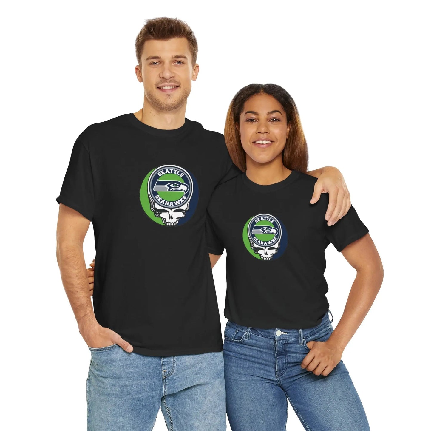 Seattle Seahawks Steal Your Face T-Shirt Grateful Dead The Gridiron Collection