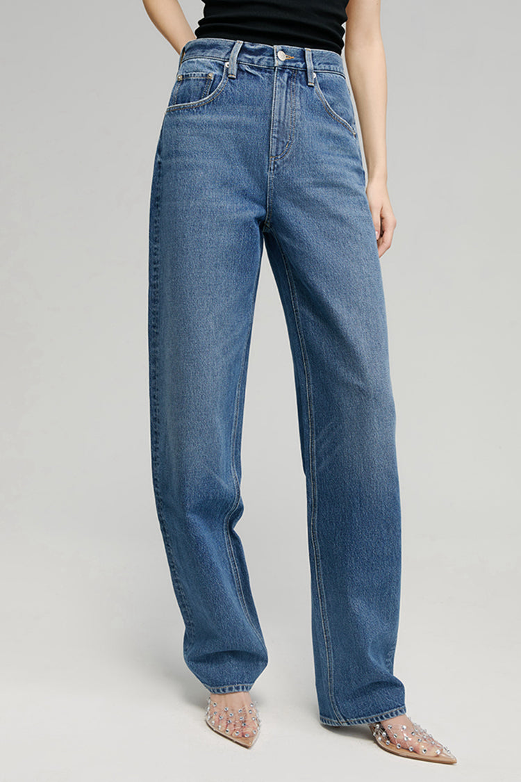 Moon Curve Mid-weight Wide Leg Jeans Hey Joanie