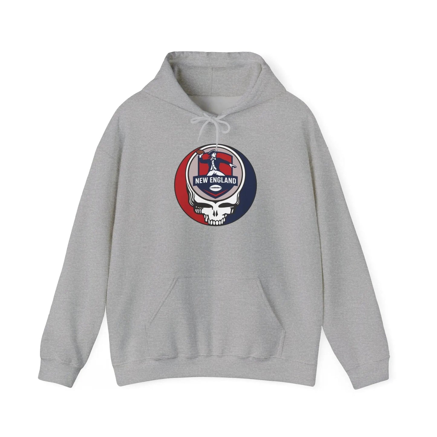 New England Patriots Grateful Dead Hooded Sweatshirt NFL The Gridiron Collection