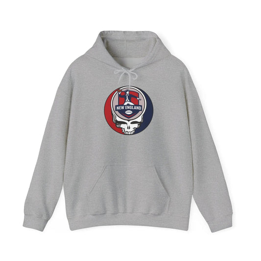 New England Patriots Grateful Dead Hooded Sweatshirt NFL The Gridiron Collection