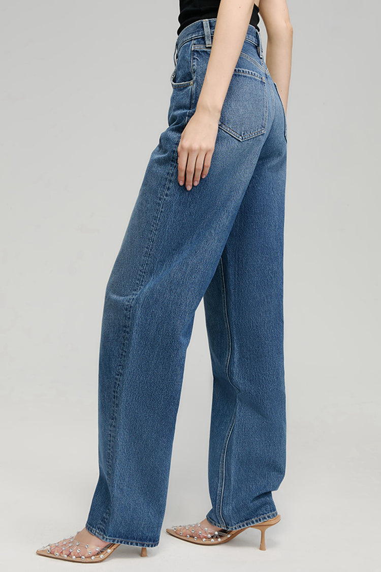 Moon Curve Mid-weight Wide Leg Jeans Hey Joanie
