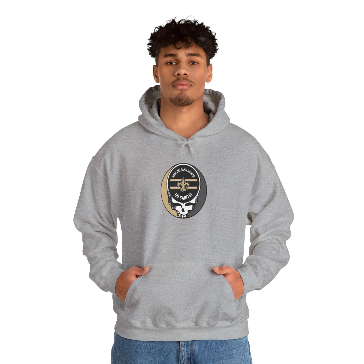 New Orleans Saints Grateful Dead Hooded Sweatshirt The Gridiron Collection