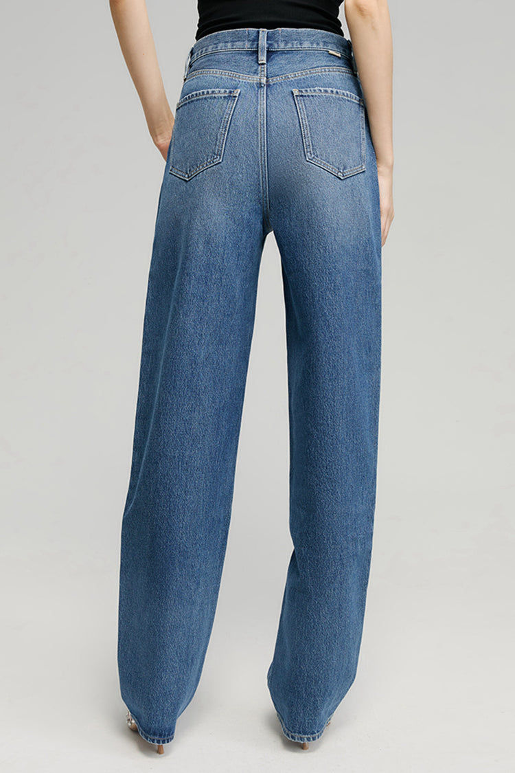 Moon Curve Mid-weight Wide Leg Jeans Hey Joanie