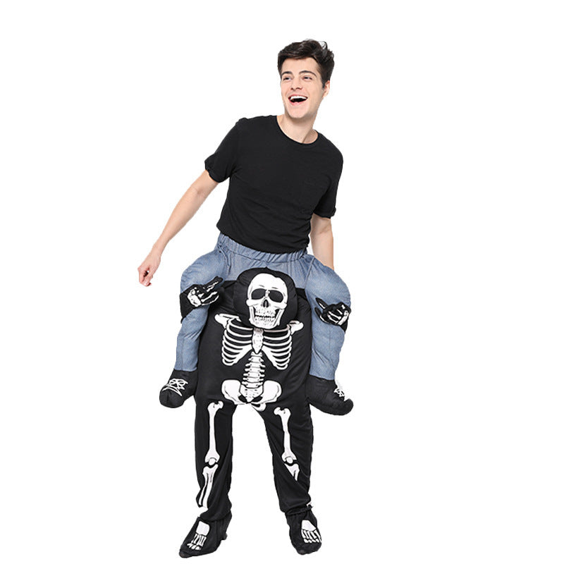 Halloween funny costume Skeleton Rocking Horse Children's Clothing
