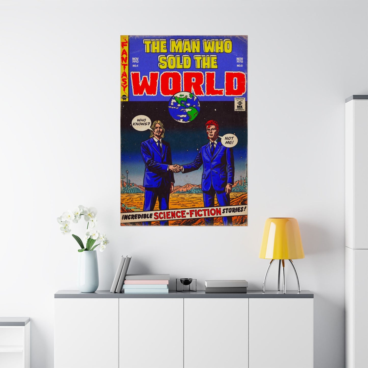 The Man Who Sold The World - Bowie & Cobain - Vertical Matte Posters