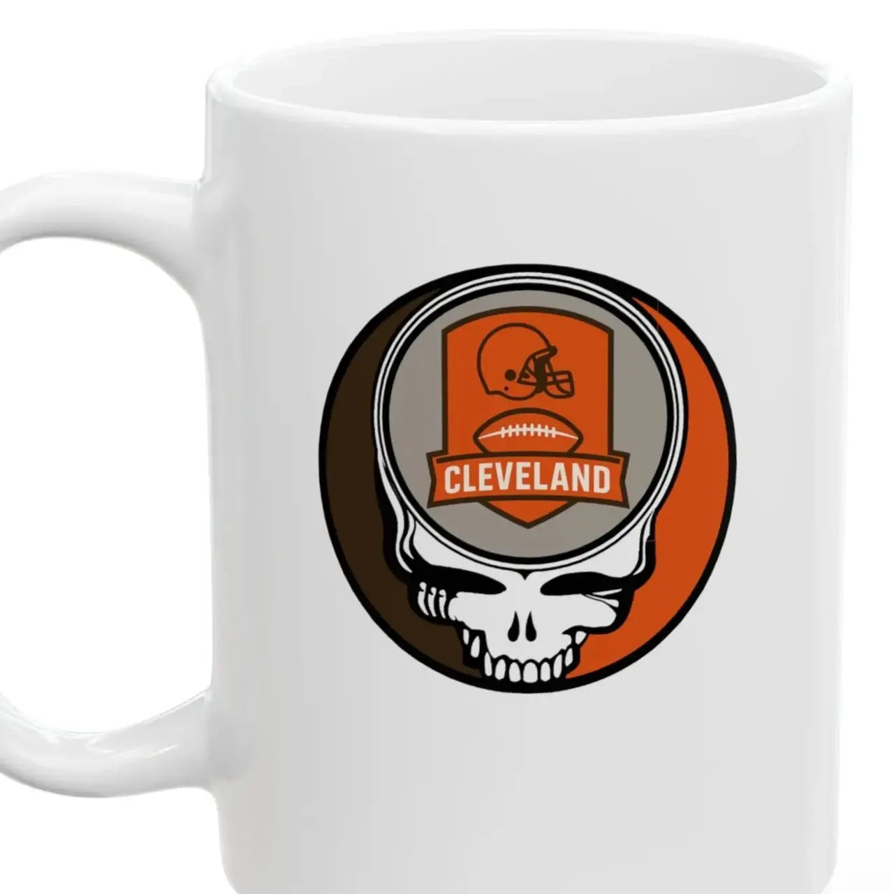Stealie Ceramic Coffee Mug Durable White Ceramic The Gridiron Collection Cleveland Browns
