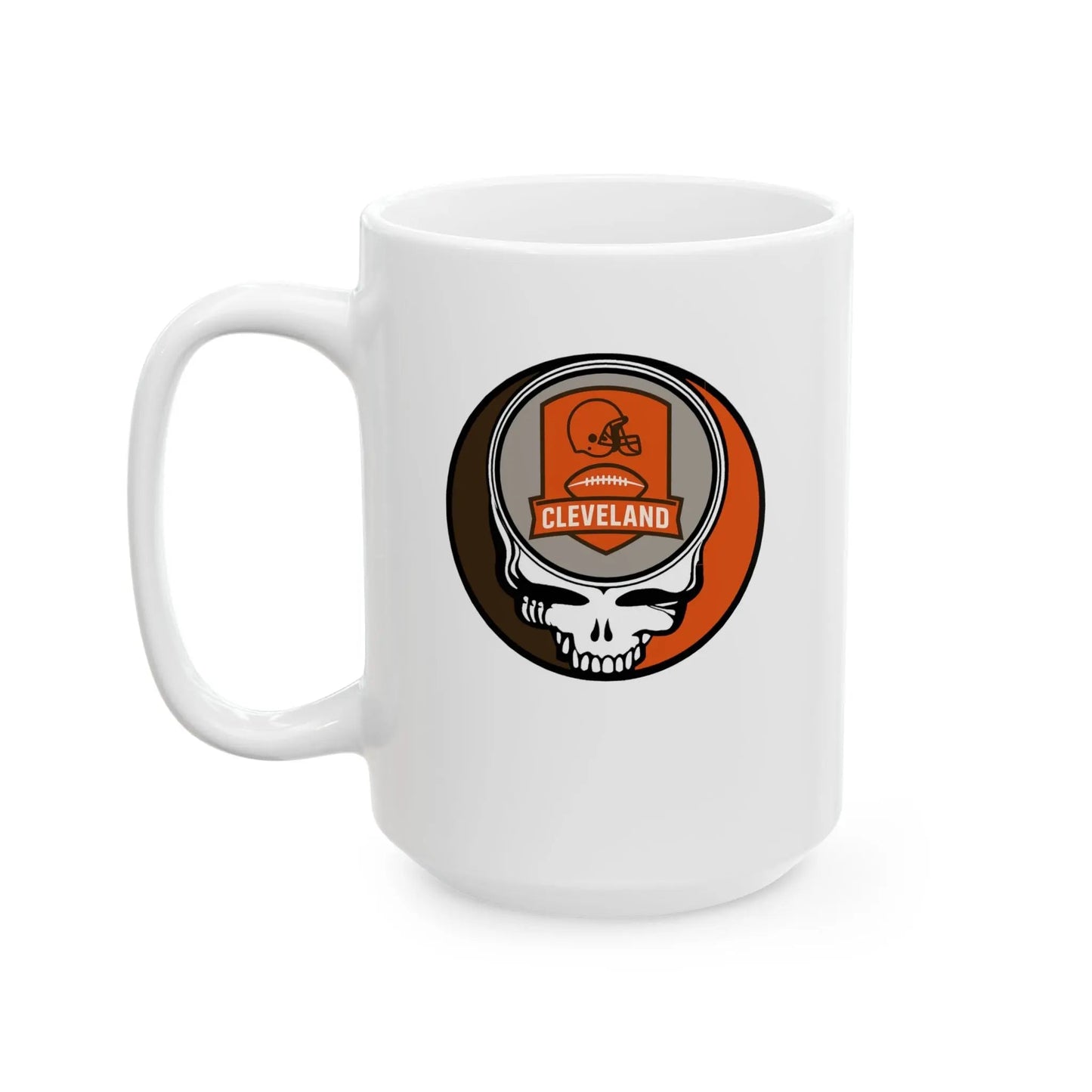 Stealie Ceramic Coffee Mug Durable White Ceramic The Gridiron Collection Cleveland Browns