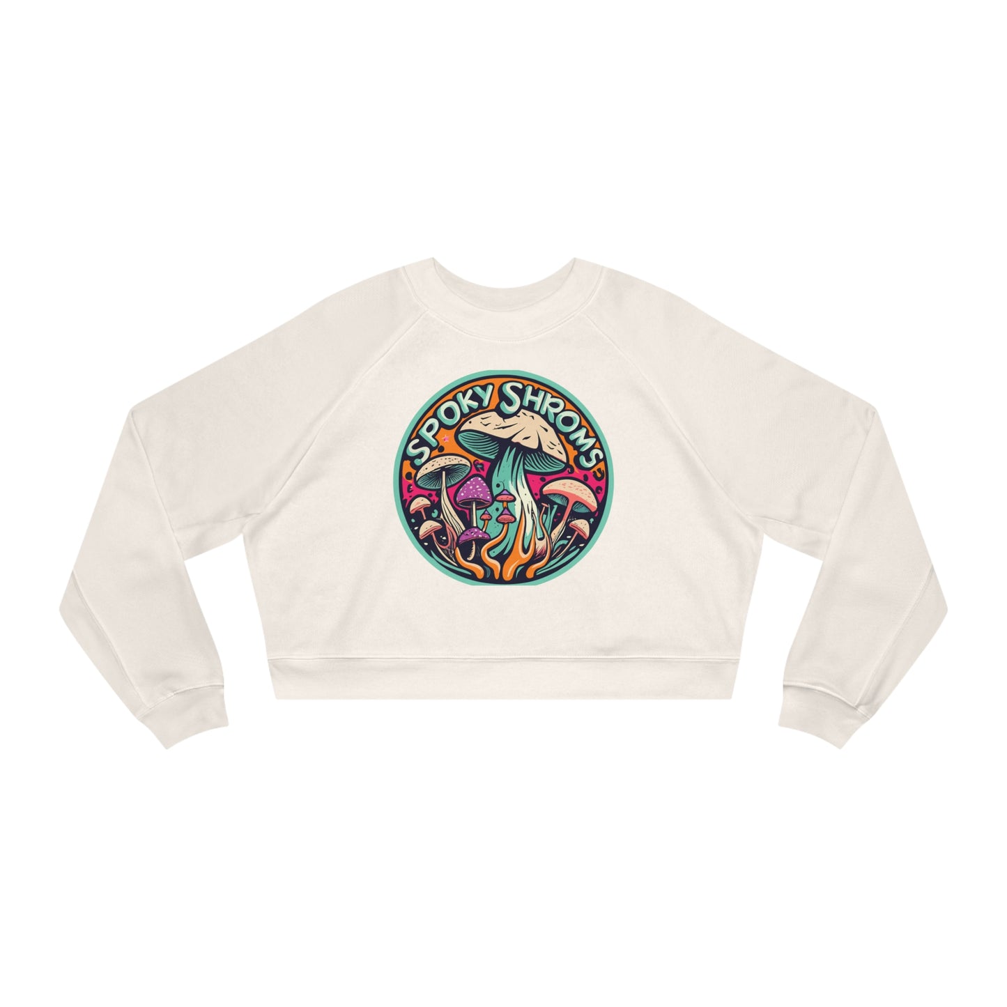 Spooky Shrooms Fungi Frights Eerie Looking Mushrooms Sweatshirt, Unique Mushroom Costume & Spooky Season Halloween Sweatshirt