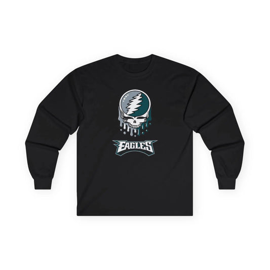 Grateful Dead Ultra-Cotton Long Sleeve Tee Philadelphia Eagles The Gridiron Collection