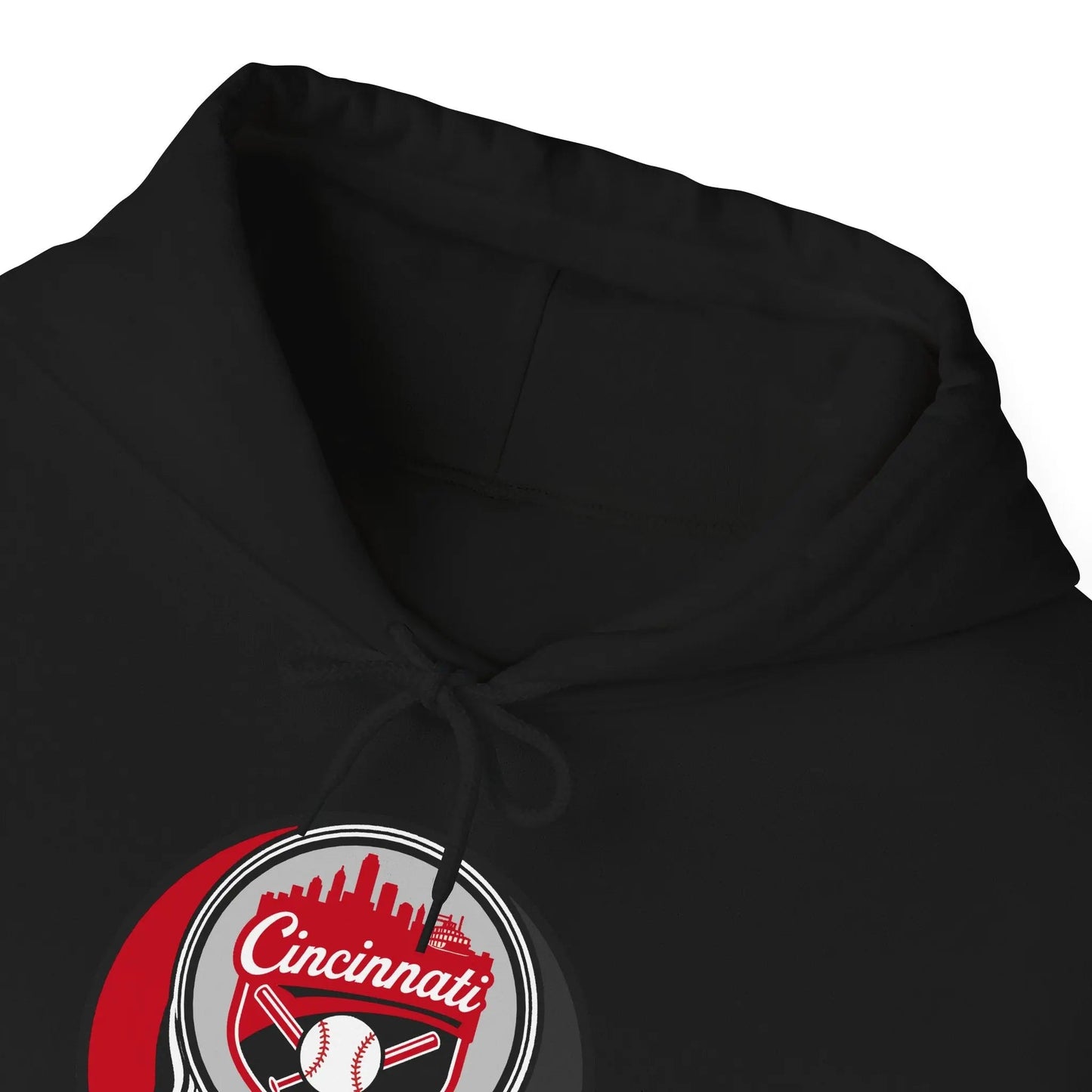 Grateful Dead Unisex Heavy Blend Hoodie Steal Your Face Artwork The Ballpark Collection Cincinnati Baseball Edition