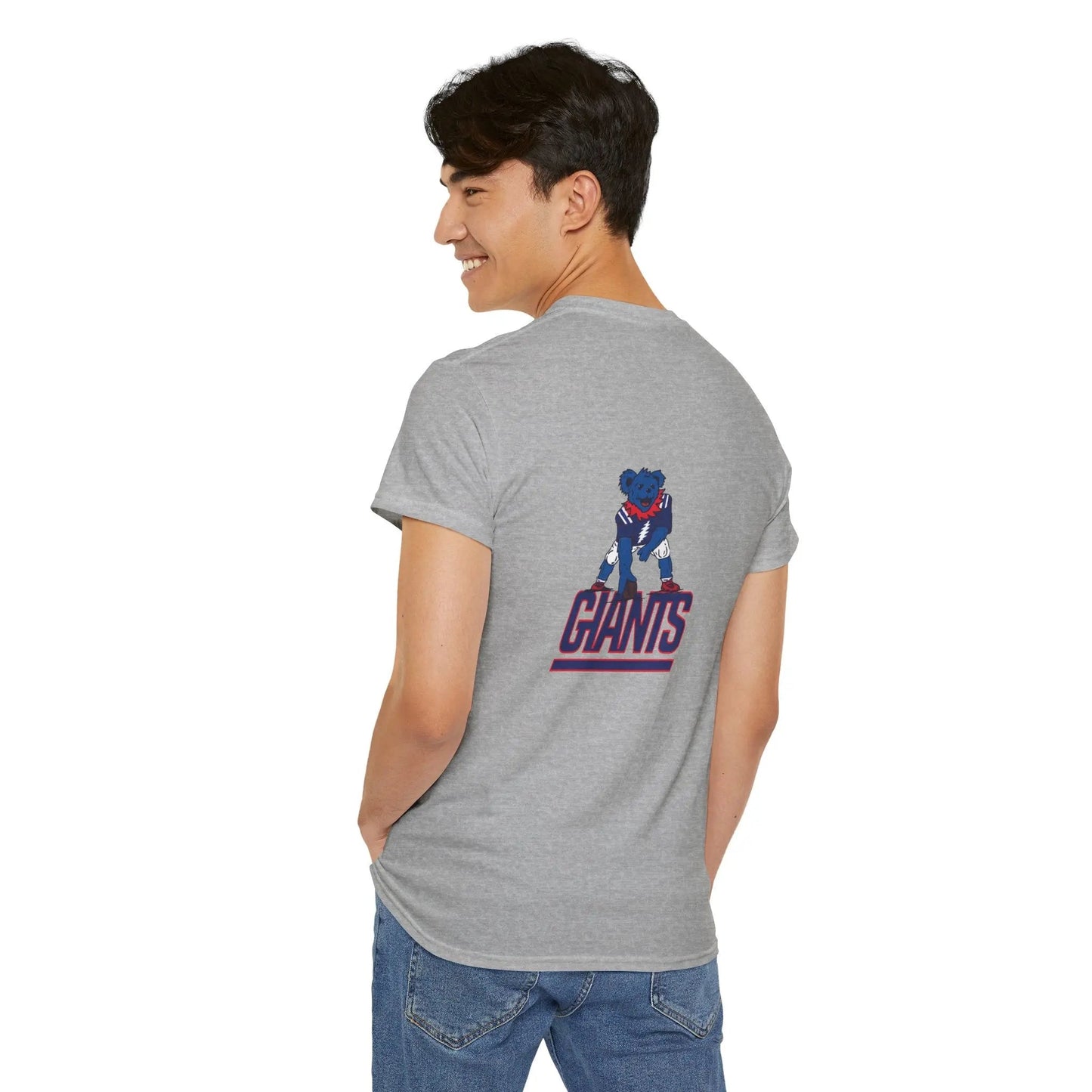 New York Giants Grateful Dead Dancing Bear Two-Sided T-Shirt The Gridiron Collection
