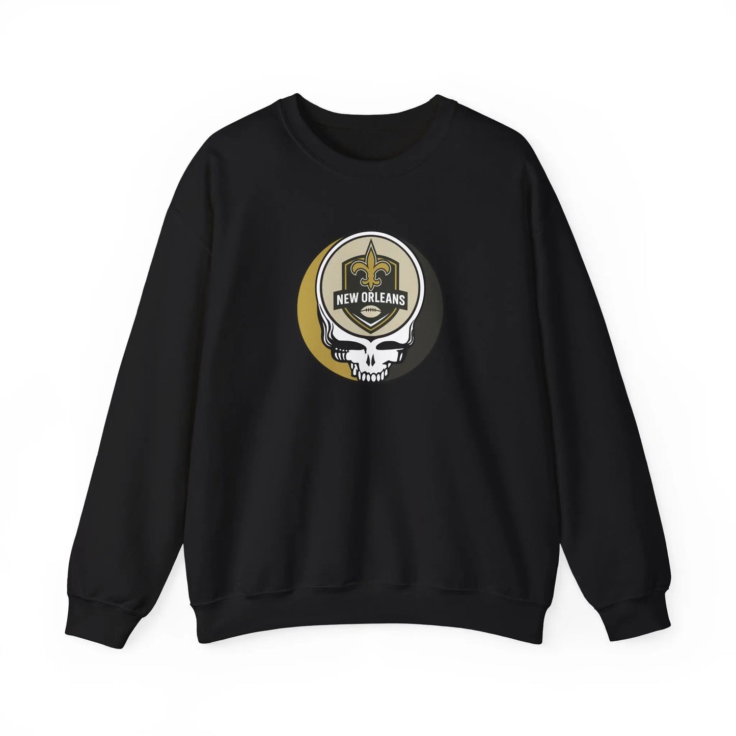 New Orleans Saints Grateful Dead Stealie Crewneck Sweatshirt Heavy Blend