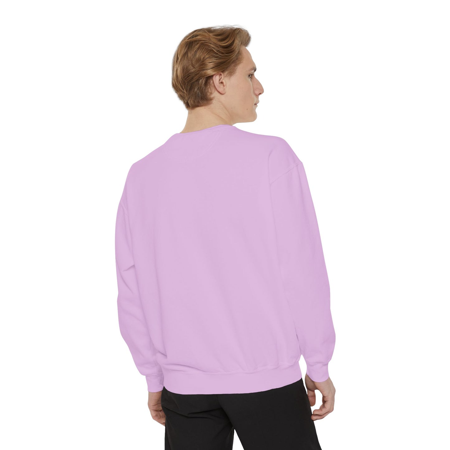 Unisex Garment-Dyed Sweatshirt - Chill Vibes with STRAWBERIFY Text