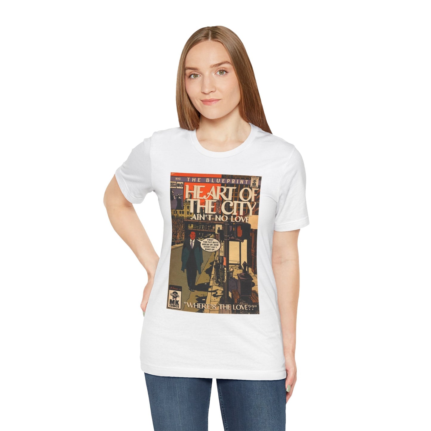 Unisex Jersey Short Sleeve Tee Soft Cotton Heart of the City