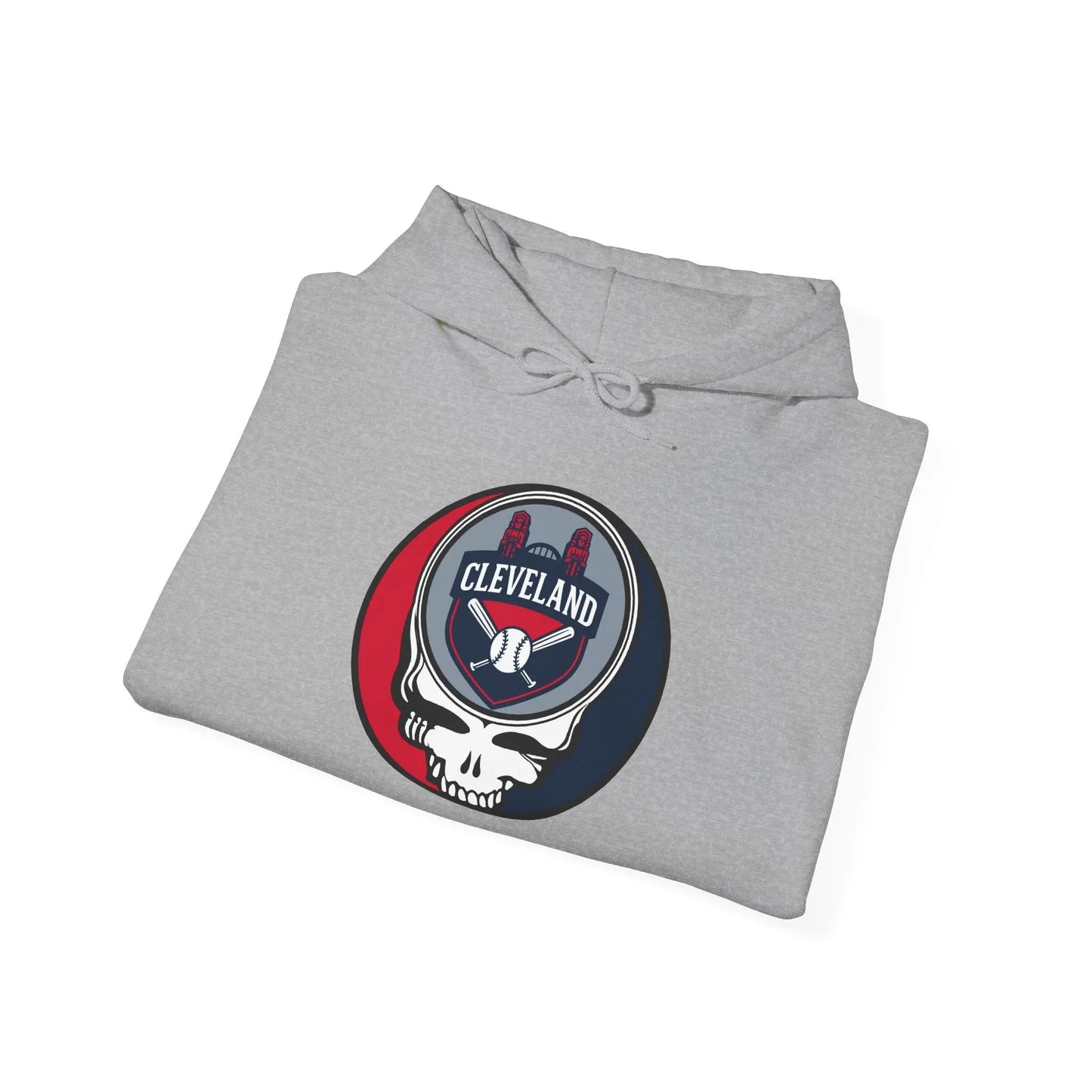 Grateful Dead Unisex Heavy Blend Hoodie Cleveland Baseball Edition The Ballpark Collection