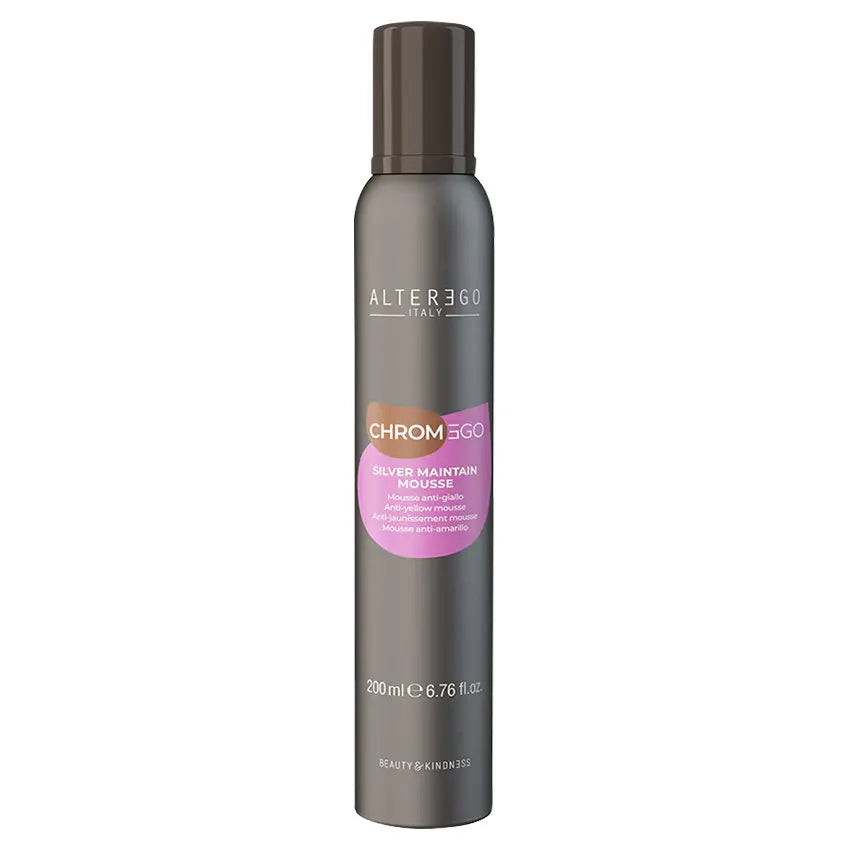 Chromego Silver Maintain Anti-Yellow Mousse 6.76oz Alter Ego Italy