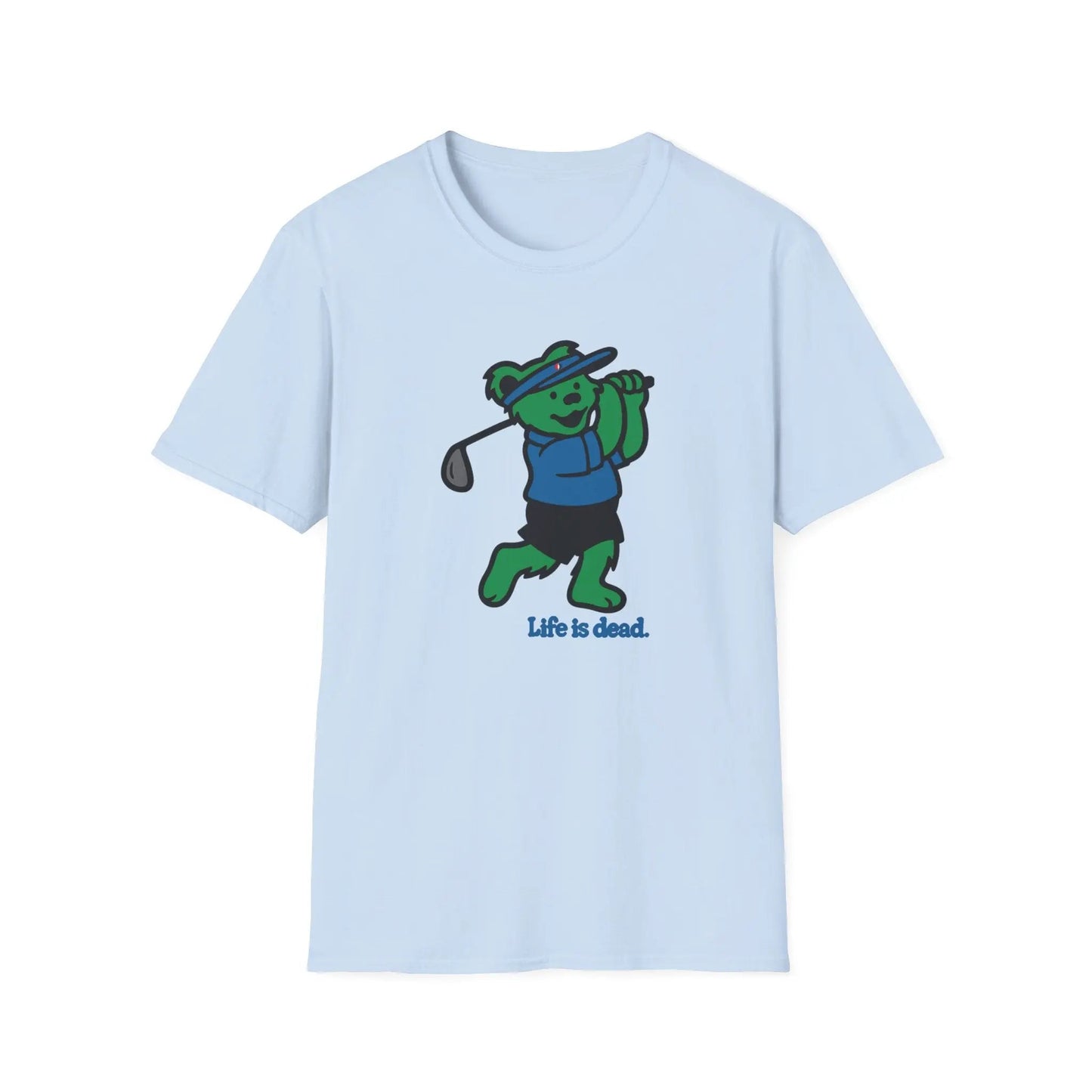 Golfing Bear Life is Dead TShirt Grateful Dead