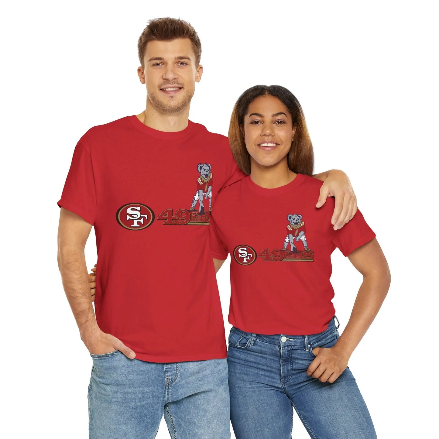 San Francisco 49ers Dancing Bear Grateful Dead T-Shirt The Gridiron Collection