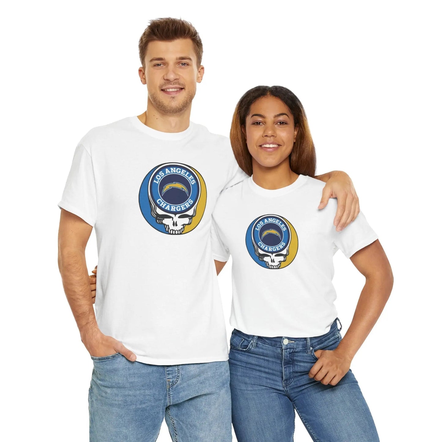 Los Angeles Chargers Grateful Dead Steal Your Face T-Shirt The Gridiron Collection
