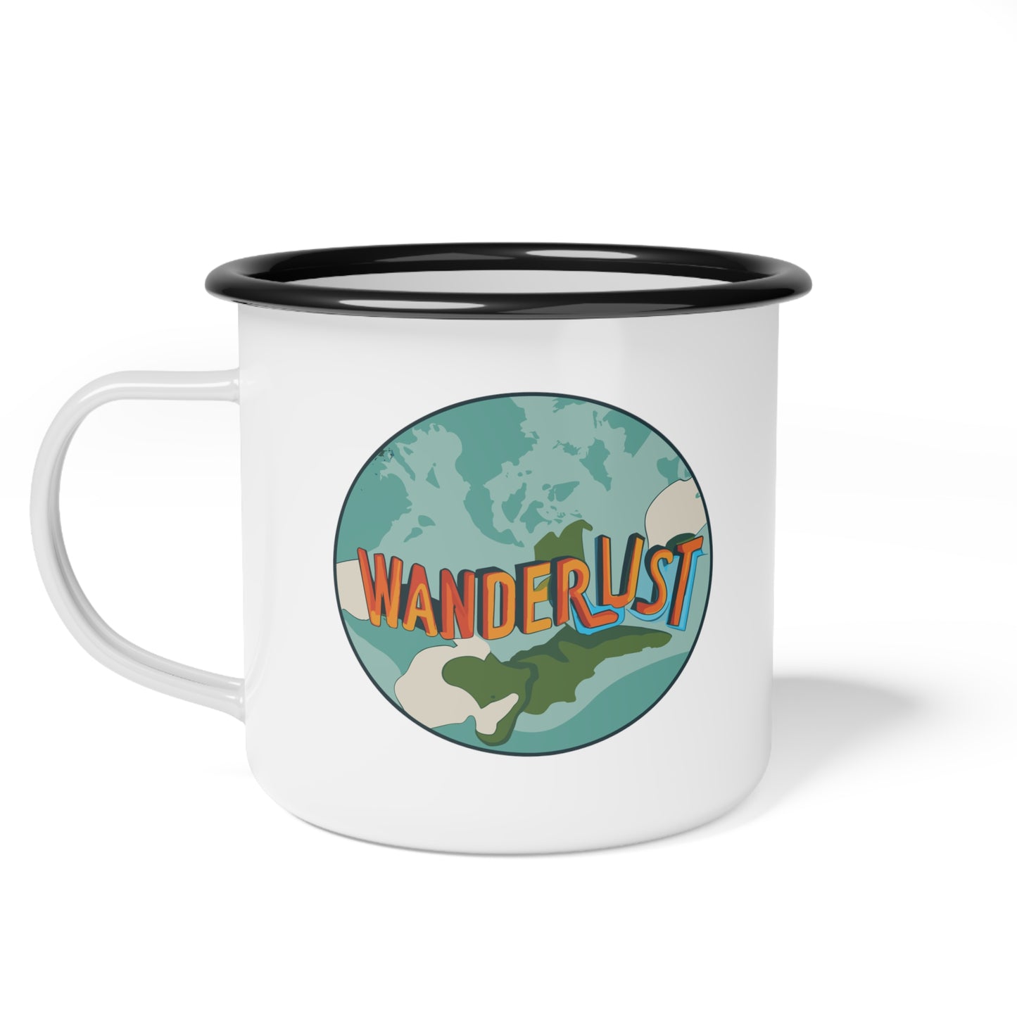Enamel Camp Cup - Unique Wanderlust Travel Mug