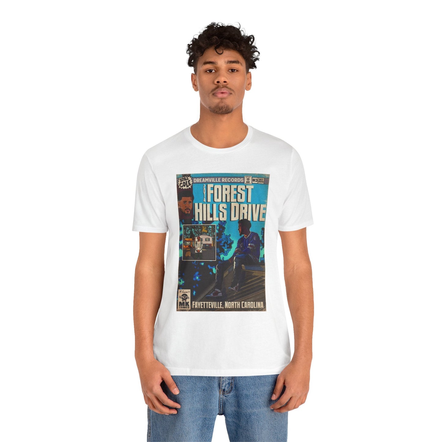 2014 Forest Hills Drive - Comic Book Art -  Unisex Jersey Short Sleeve Tee