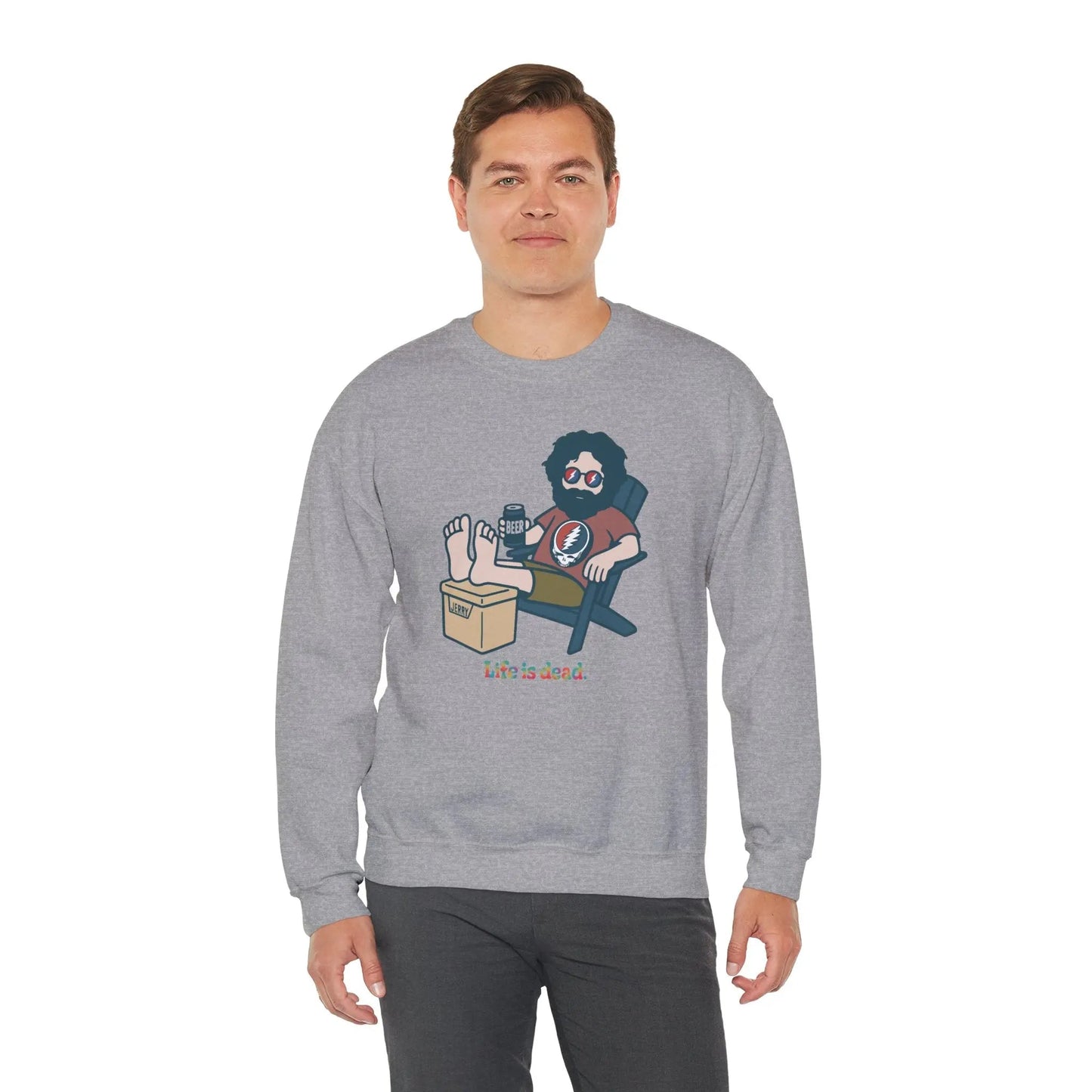 Stay Cool Jerry Life is Dead Crewneck Sweatshirt Unisex
