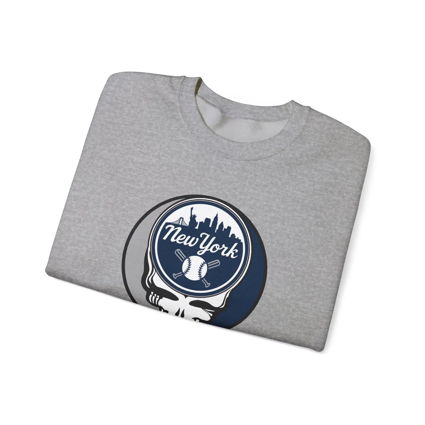 Grateful Dead Stealie New York Baseball Edition Crewneck Sweatshirt MLB