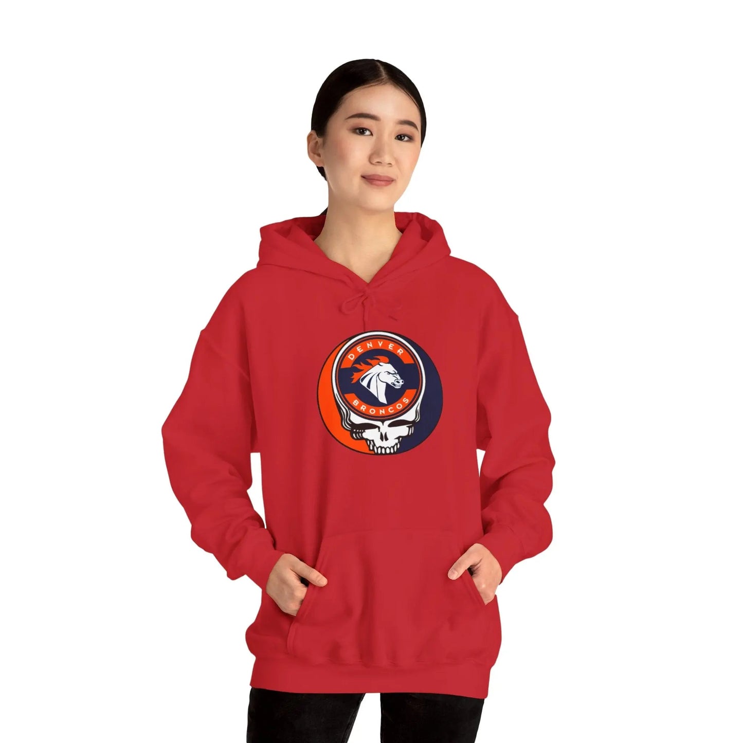 Denver Broncos Grateful Dead Hooded Sweatshirt The Gridiron Collection