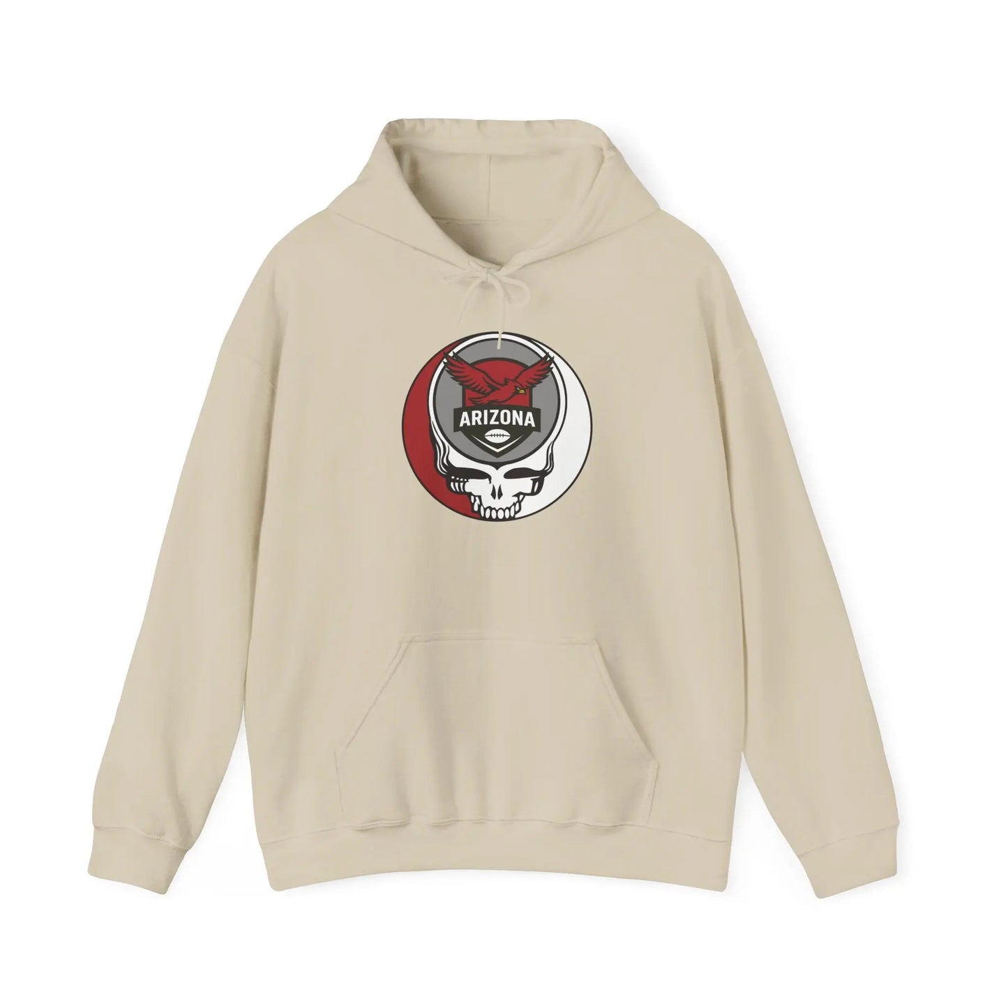 Arizona Cardinals Stealie Grateful Dead Hooded Sweatshirt NFL The Gridiron Collection