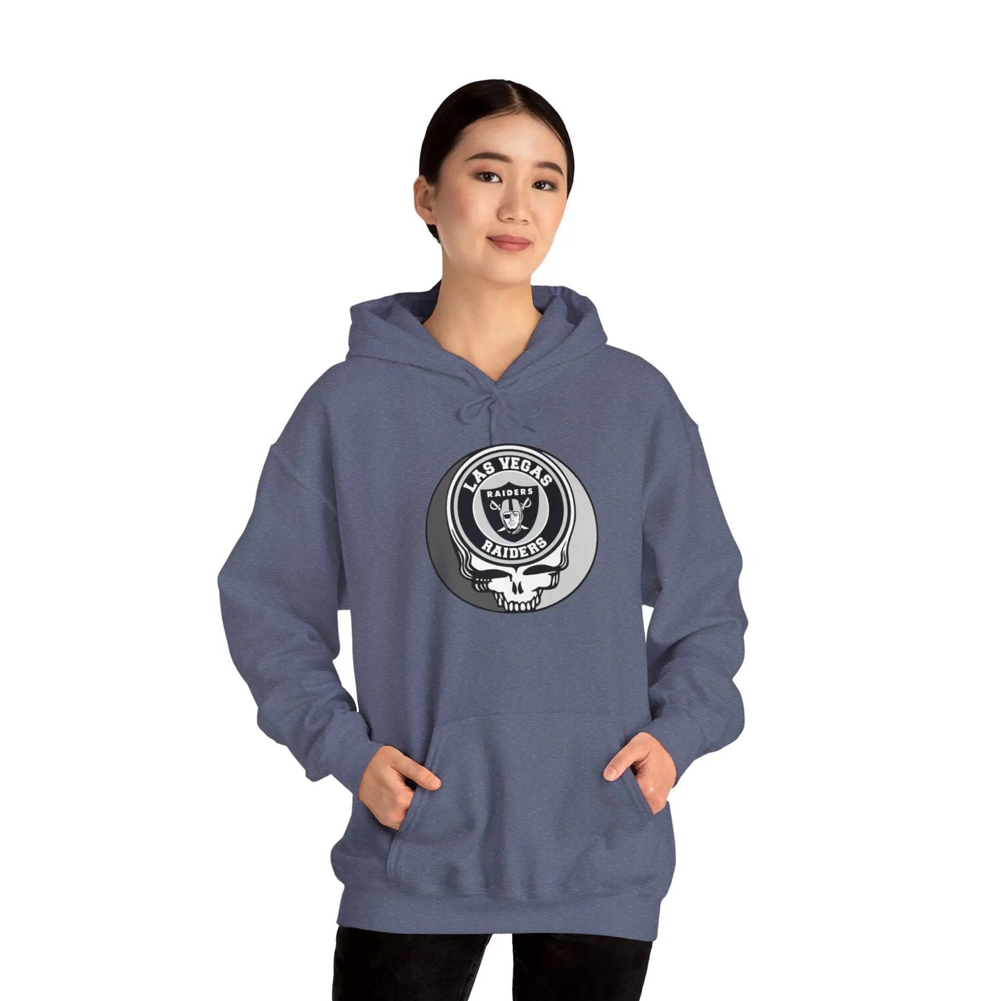 Las Vegas Raiders Grateful Dead Hoodie Medium-Heavy Fabric The Gridiron Collection