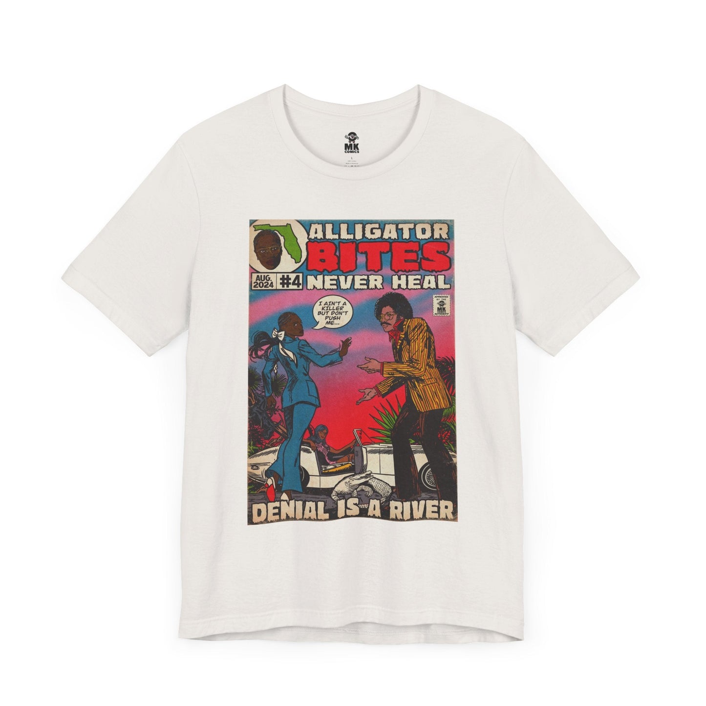 Denial is a River - Alligator Bites Unisex Jersey Short Sleeve Tee