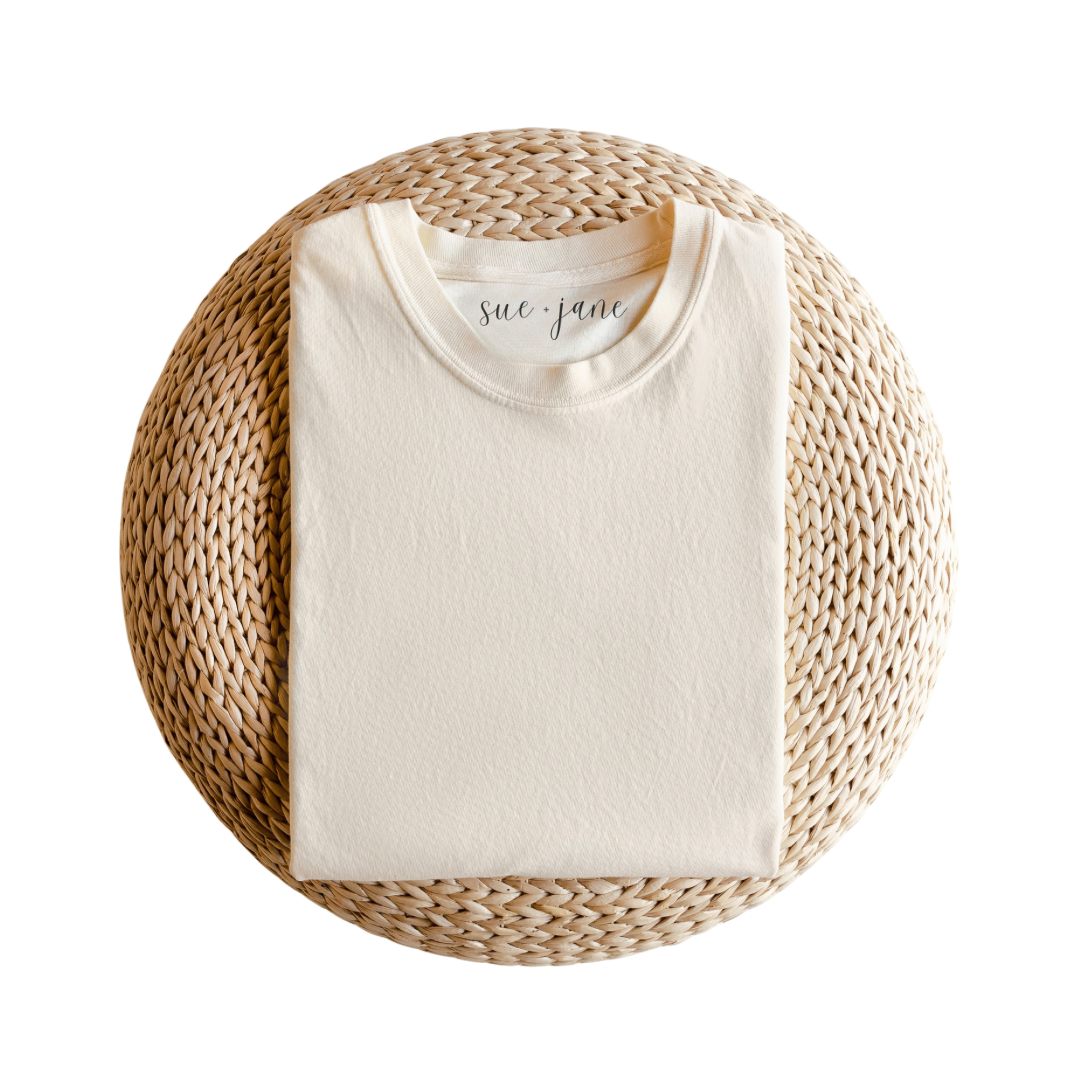Unisex Organic Cotton Tee - Beige