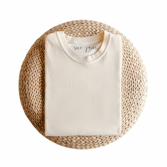 Unisex Organic Cotton Tee - Beige