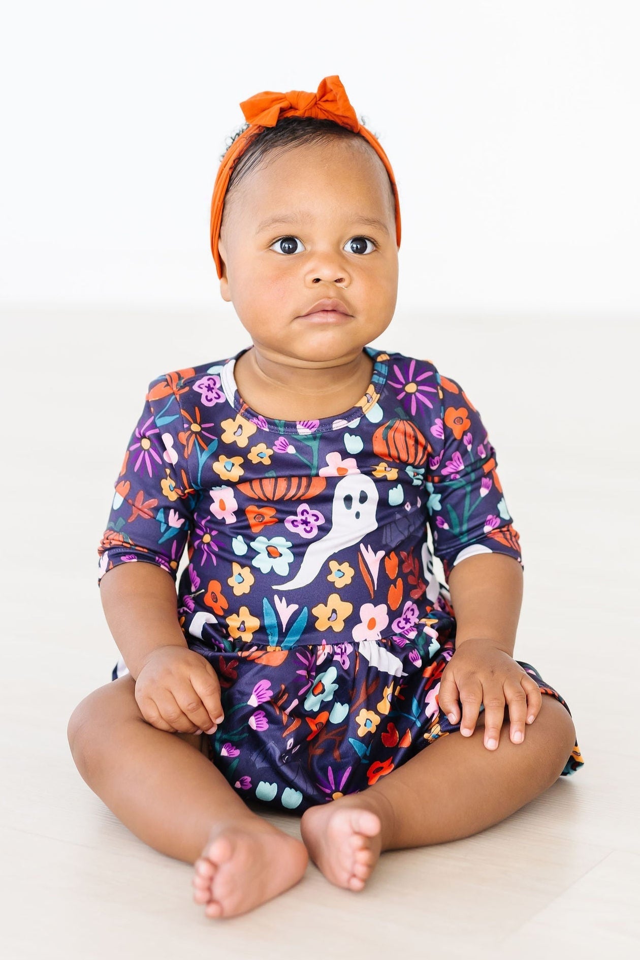 Halloween Twirl Bodysuit Snap Closure Polyester Spandex Fangtastic