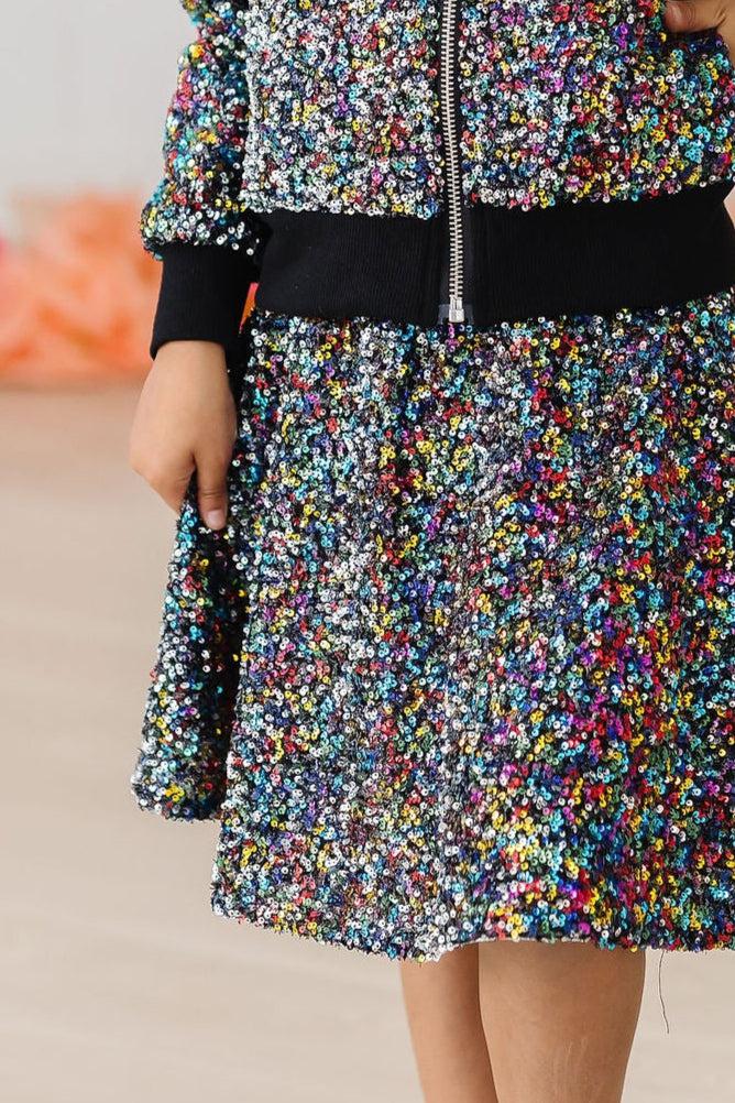 Confetti Sequin Twirl Skort with Attached Shorts