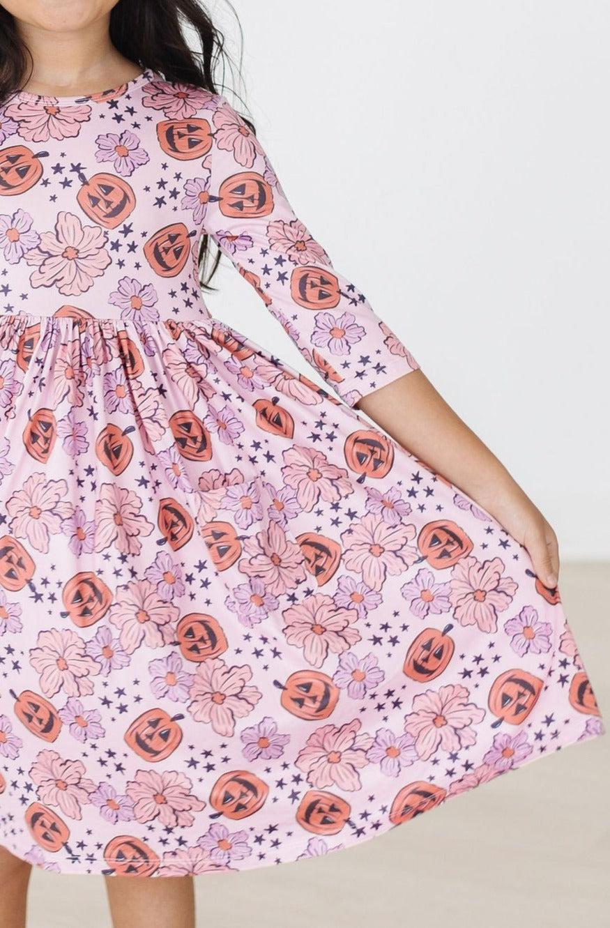 Candy Pocket Twirl Dress Scoop Back Ballet Neckline Mila & Rose