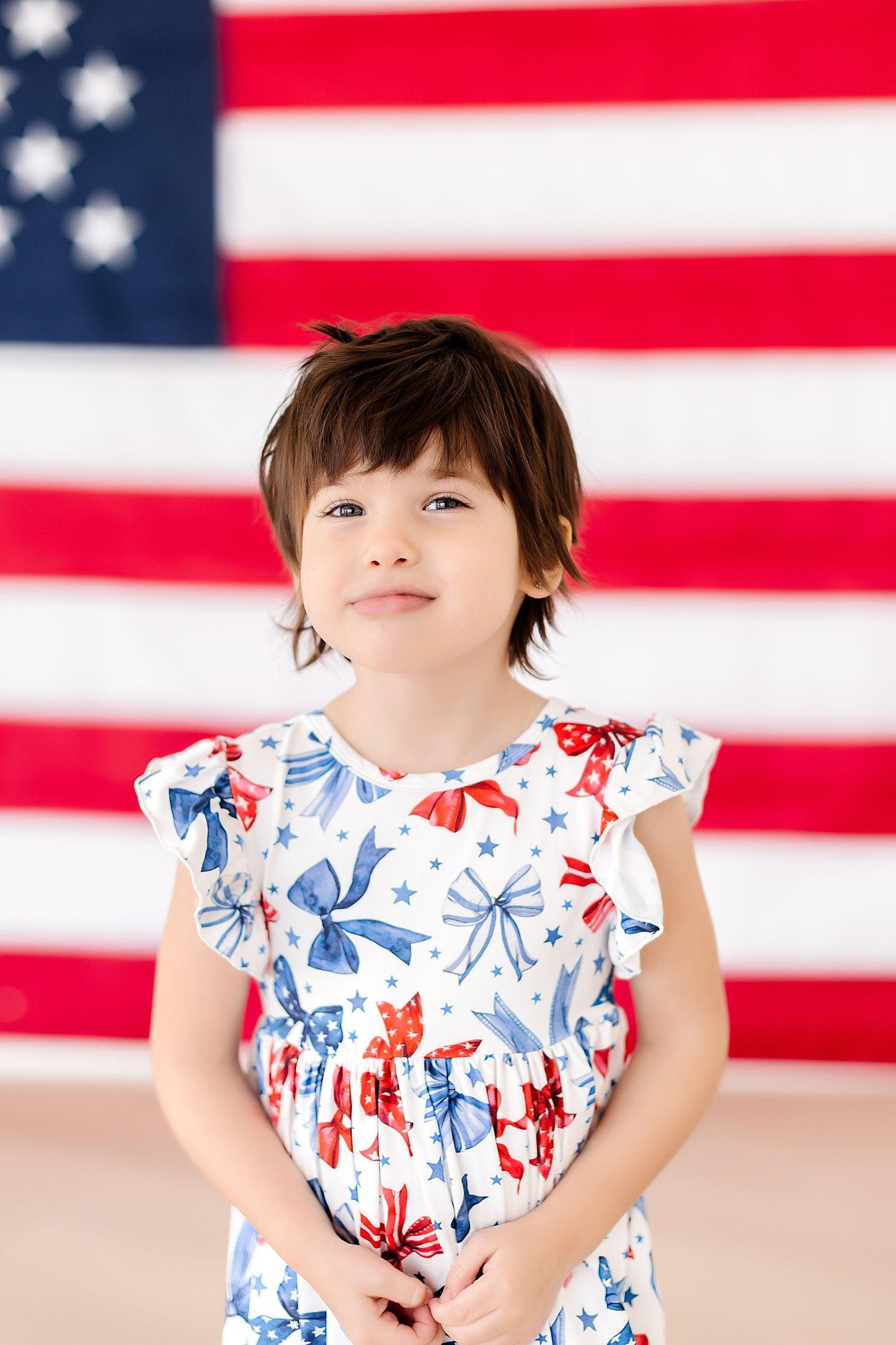 Flutter Sleeve Twirl Dress Comfortable Toddler Dress Born to Sparkle
